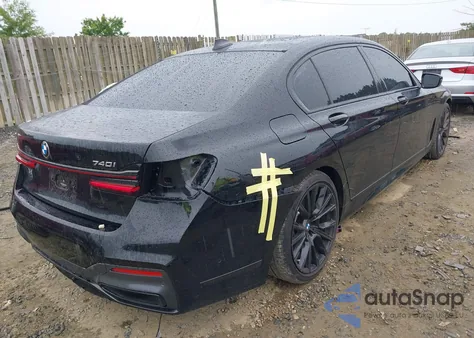 2022 BMW 740 I from USA, damaged, VIN WBA7T2C06NCH07316